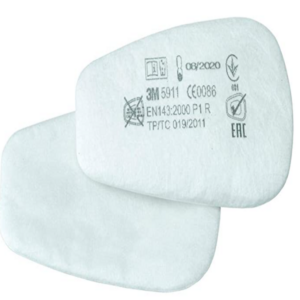 PAR FILTROS PARTICULAS MASCARILLA BAYONETA P1R 5911 REF,7000037673 3M
