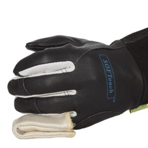 DEDO TIG KEVLAR C/FIBRA SILICE Y CERRADURA GANCHO Y LAZO REF,10-1099 WELDAS