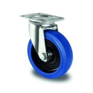 RUEDA BASIC R4F1 R0N GOMA AZUL 80 GIRATORIA 20C0047 CASCOO