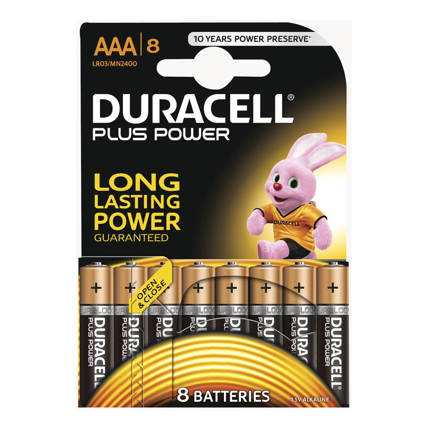 Paquete de 4 Baterías Duracell AAA.