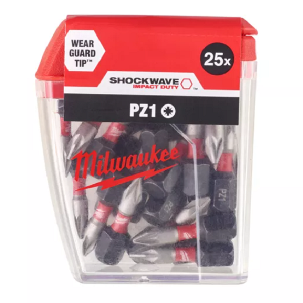207276-4002395385232-PUNTA-SHOCKWAVE-PZ1-X25MM-25UDS-REF-4932430861-MILWAUKEE Punta Shockwave PZ1 25mm 25 uds REF 4932430861 - MILWAUKEE - Imagen 1