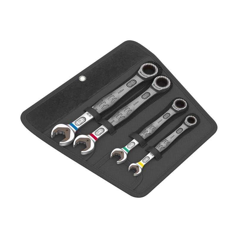 208611-4013288164407-JUEGO-LLAVES-COMBINADAS-PLANA-CARRACA-4PZ-REF-05073290001-WERA Juego llaves combinadas plana carraca 4 piezas REF 05073290001 WERA - Imagen 1