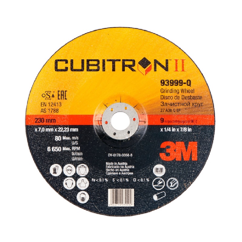 209617-4054596404878-DISCO-CORTE-CUBITRON-II-230x2-5-T-42-65481-7100136994-3M-DESCATALOGADO- DISCO CORTE CUBITRON II 230x2.5 T-42 65481 7100136994 3M - Imagen 1