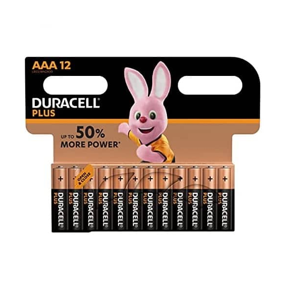 211486-5000394018938-PILA-ALCALINA-PLUS-POWER-LR03-PACK-12-PILAS-REF-AAA-POWER-PLUS-DURACELL PILA ALCALINA PACK 12 PILAS LR03 AAA 12 UNIDADES REF 00373 POWER PLUS DURACELL - Imagen 1