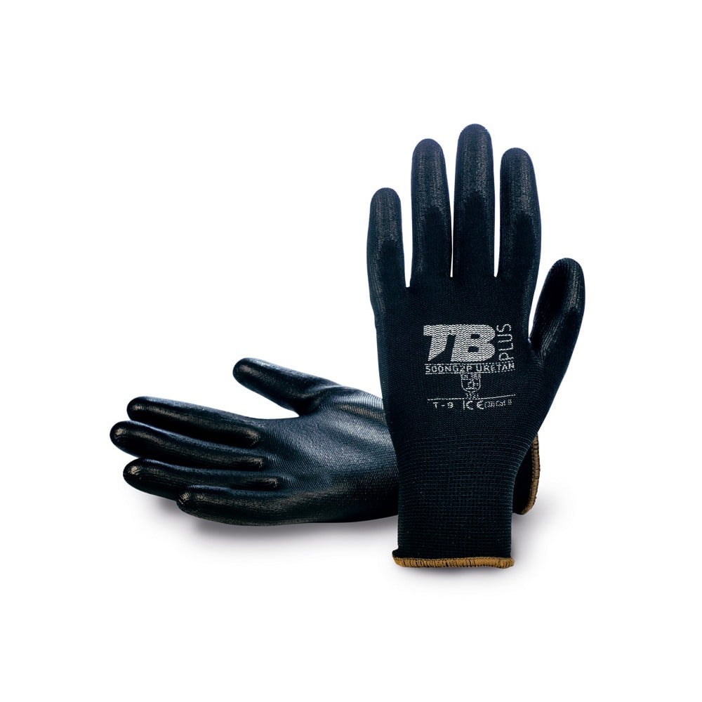 223572-8428371025910-GUANTE-SOPORTE-POLIESTER-RECUBRIMIENTO-POLIURETANO-NEGRO-500NG2P-URETAN-T-7-BO Guante soporte poliéster recubrimiento poliuretano negro POLIESTER T-7 500NG2P URETAN BODERO - Imagen 1