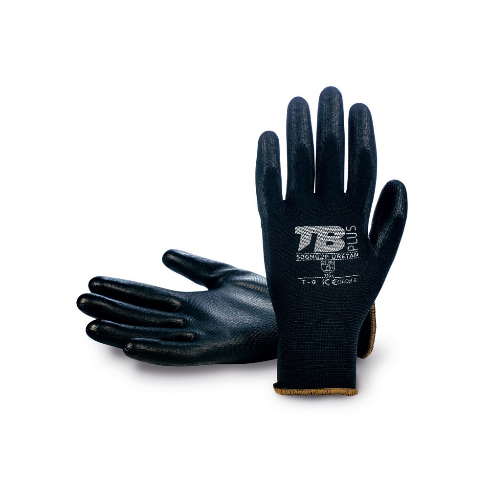 223574-8428371025934-GUANTE-SOPORTE-POLIESTER-RECUBRIMIENTO-POLIURETANO-NEGRO-500NG2P-URETAN-T-9-BO Guante soporte poliéster recubrimiento poliuretano negro T-9 500NG2P URETAN POLIESTER BODERO - Imagen 1