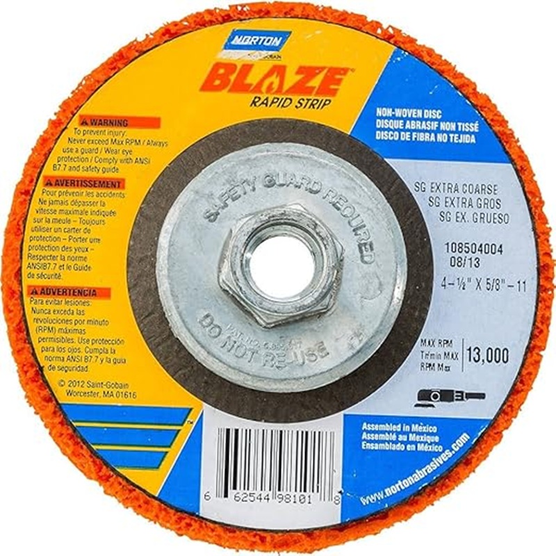 256690-3157629408896-DISCO-DE-LIMPIEZA-BLAZE-RAPID-STRIP-125X22-REF-66623303916-NORTON- Disco de limpieza 125x22 REF 66623303916 BLAZE RAPID STRIP NORTON - Imagen 1