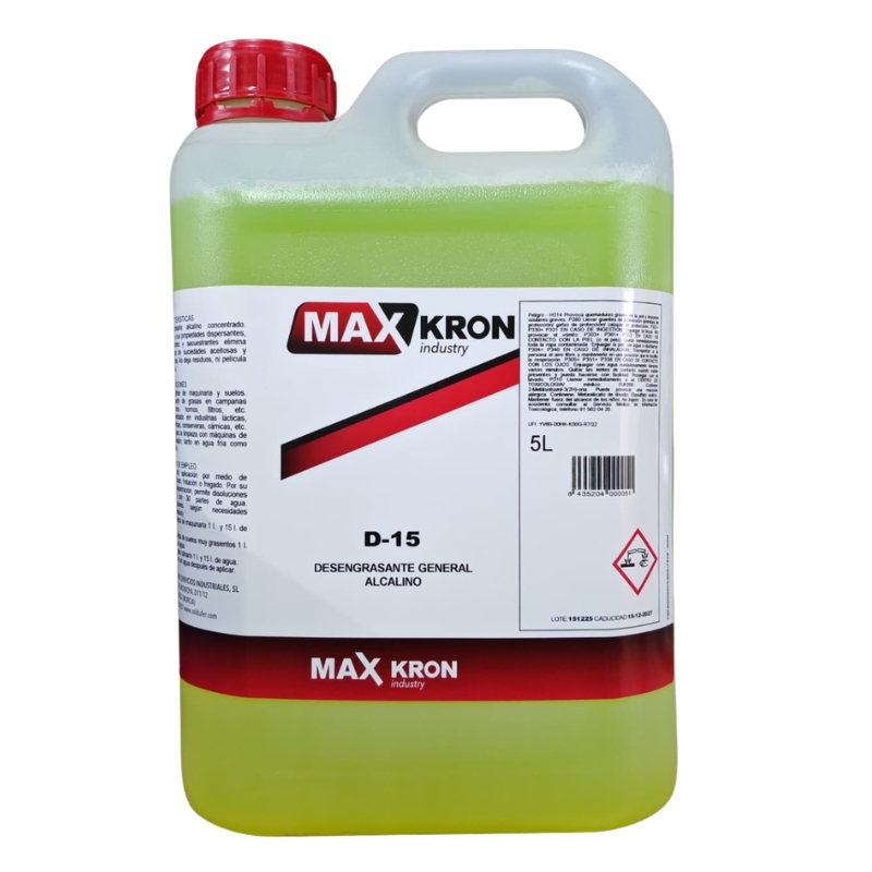 226296-8435204000051-DESENGRASANTE-GENERAL-P-HIDROLIMPIADORAS-5LT-D-15-MAXKRON DESENGRASANTE GENERAL P/HIDROLIMPIADORAS 5LT. D-15 MAXKRON - Imagen 1