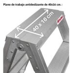 TABURETE PROFESIONAL DOBLE SUBIDA 3 PELD. REF,TPAS3 FARAONE - Imagen 2